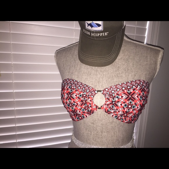 Tribal Pattern Bathing Suit Top - Picture 2 of 4