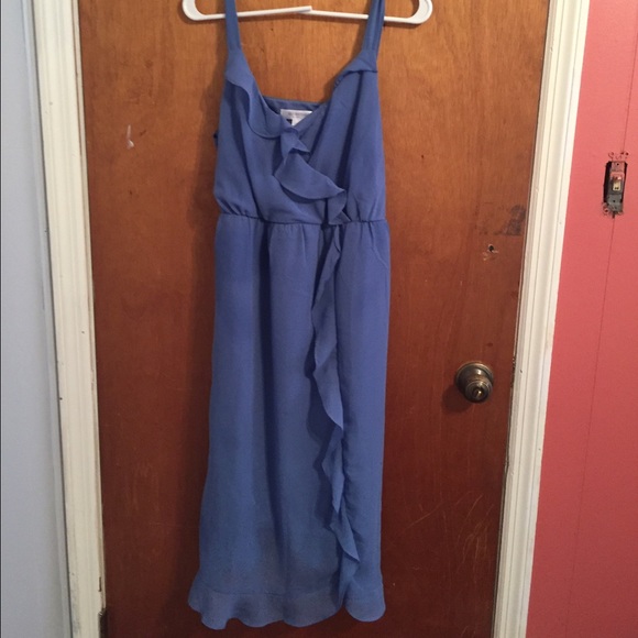 Blue maternity dress