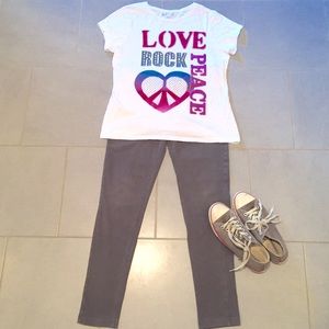 Total Girl 100% cotton crew neck decorative tee