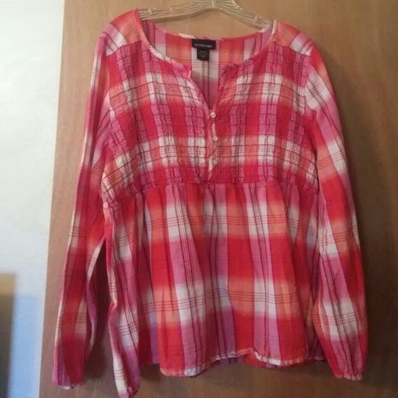 Closet CLOSING Lane Bryant plaid top size 22/24