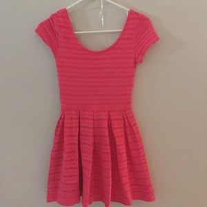 Scoop neck, short sleeved dress