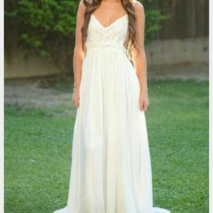 Fashion Nova bnwt ancient Rome dress in white