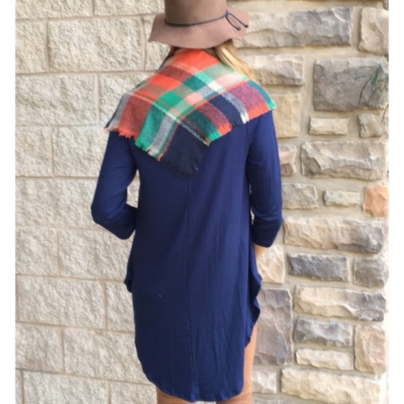 Navy Baby Doll Top - Picture 3 of 3