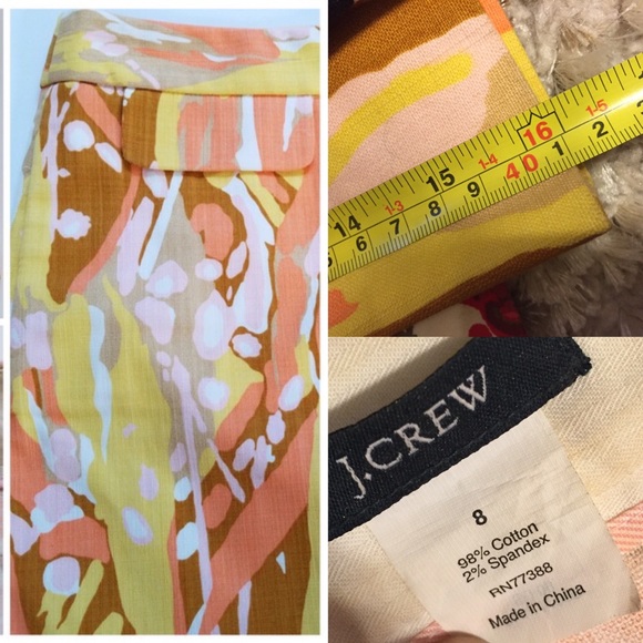 J.Crew Abstract Print Mini, Size 8 - Picture 2 of 4