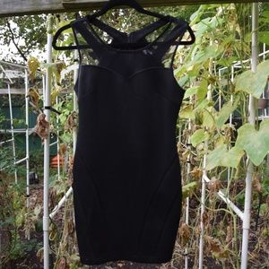 Black Mini Dress with details