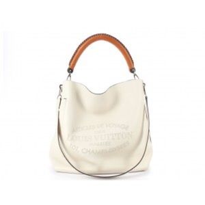 Louis Vuitton Blanc Ivory Bagatelle Hobo Bag