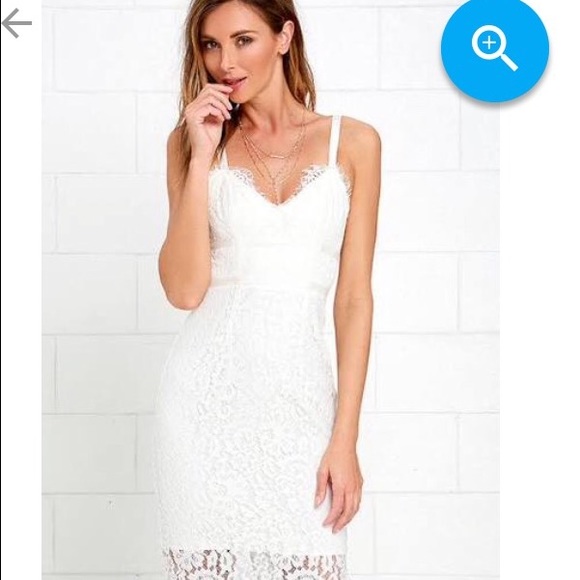 Lily's white lace dress size small never worn