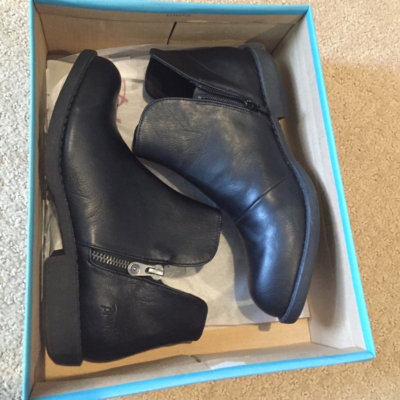 Black ankle booties NIB