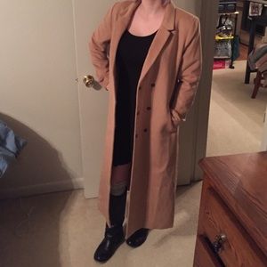 Tan longline coat