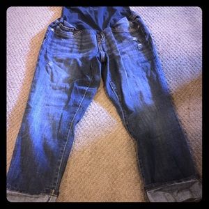 Motherhood Maternity Indigo Blue Capris