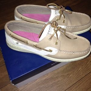 Sperry's with gold glitter size 9 (on hold)