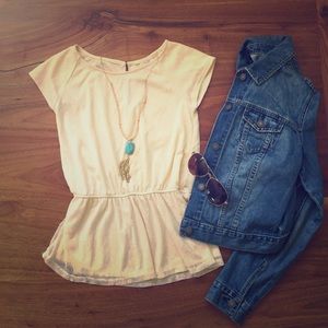Anthropologie  peplum top