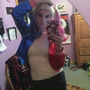 Harley Quinn wig and jacket!