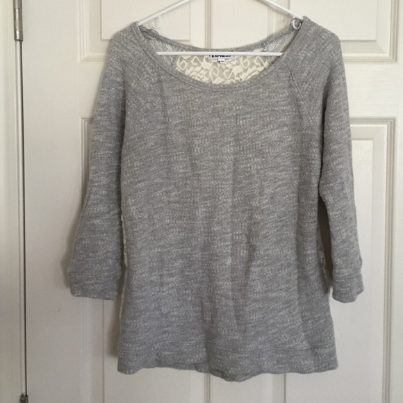 Lace detailed sweater. Express. Sm. So cute!
