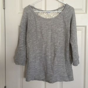 Lace detailed sweater. Express. Sm. So cute!