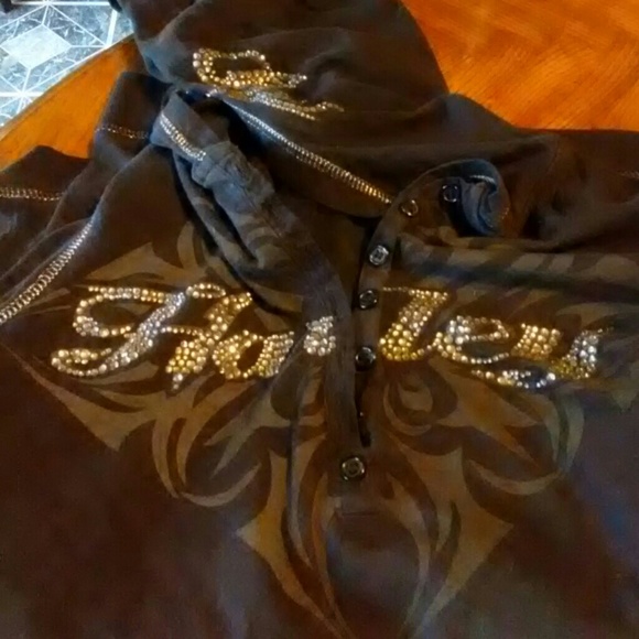 Harley lightweight shirt with hood - Picture 1 of 3