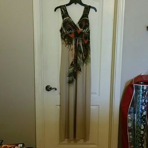 Adorable peacock inspired maxi Medium