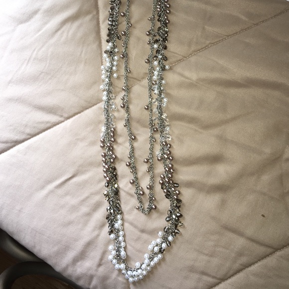 Necklace with all pearls!!