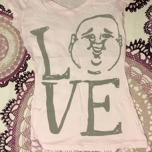 Baby pink TRUE RELIGION v-neck