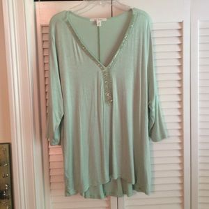 Light Green Cotton Blouse