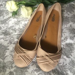 Charlotte Russe Flats in Nude/Blush Color