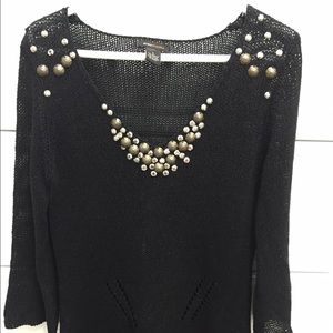 Used BCBG MAXAZRIA LARGE mesh tunic