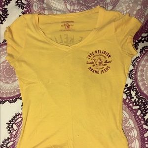 Sunflower yellow 🌻 TRUE RELIGION 🌻 v-neck
