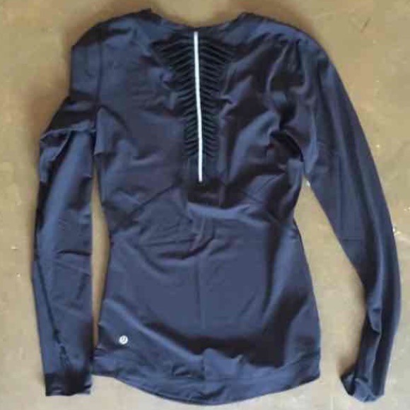 (2) Lululemon reflective ruffle back shirt