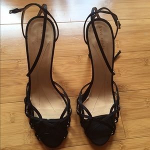 Kate Spade open toed kitten heels