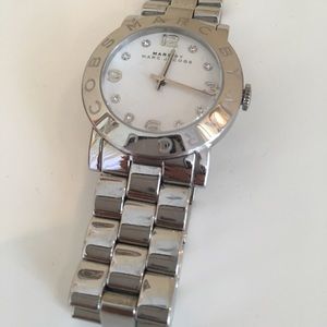 Marc by Marc Jacobs silver Amy watch