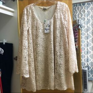 Show Me Your MuMu In the Buff Lace Swing Dress