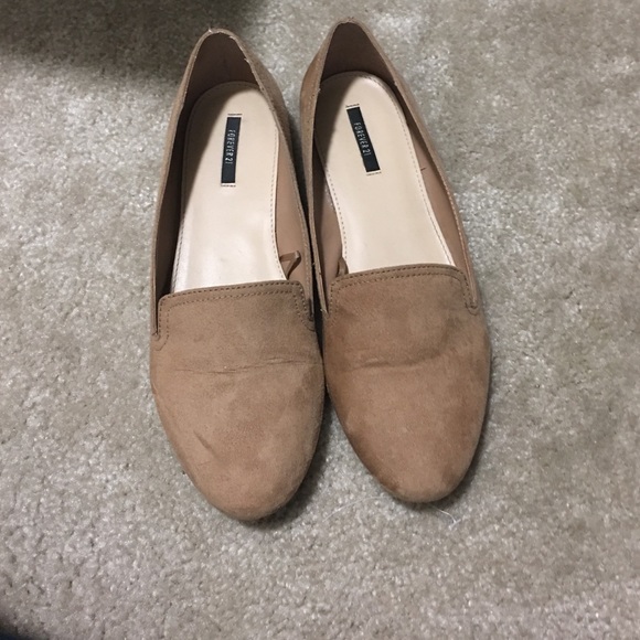 Faux suede flats from forever 21