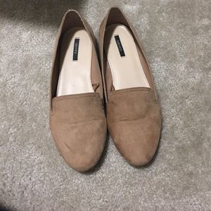 Faux suede flats from forever 21