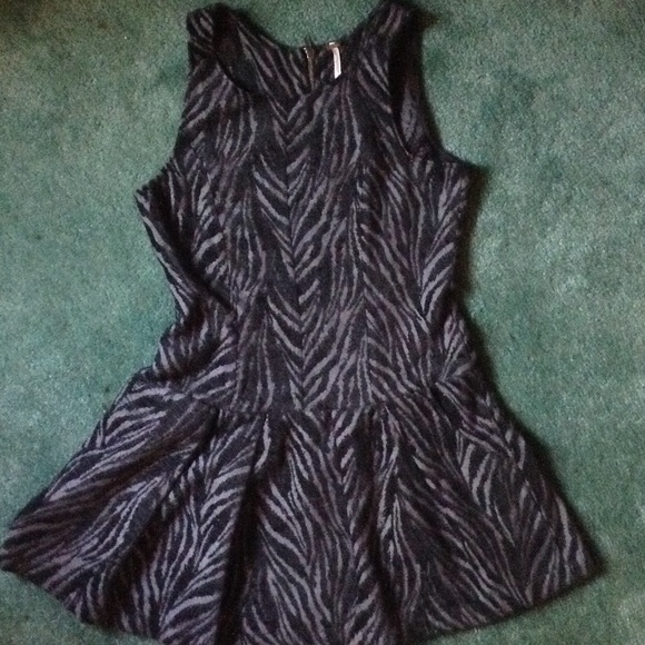 NWOT Free People Black & gray dress