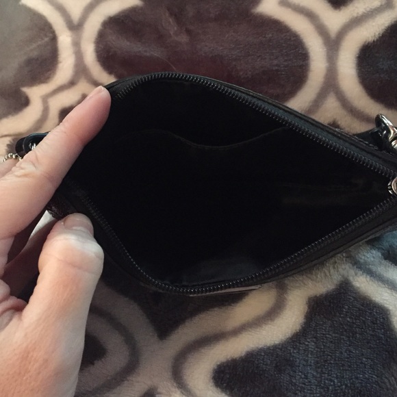 Authentic Black Patent Coach Wristlet - Picture 3 of 4