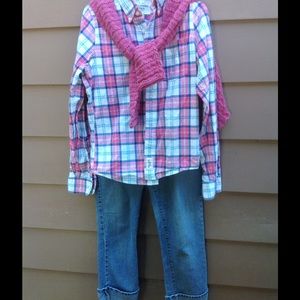 Abercrombie & Fitch button down plaid shirt size S