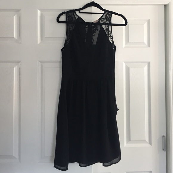 Black dress with lace
