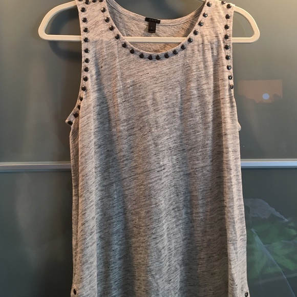 Grey studded shirt