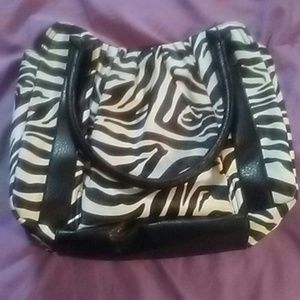 Zebra stripe purse