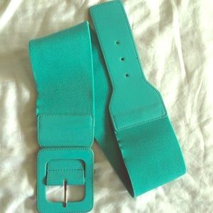 Teal elastic belt medium