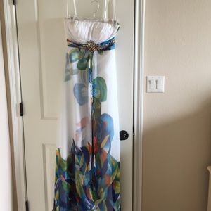 Gorgeous long strapless gown