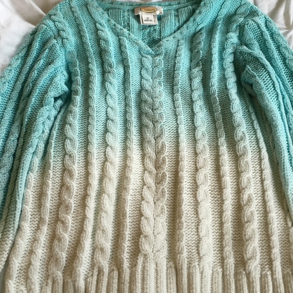 Size M Talbots Ombre Knit Sweater - Picture 3 of 4