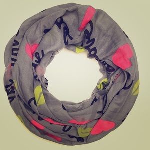 Betsey Johnson infinity love scarf