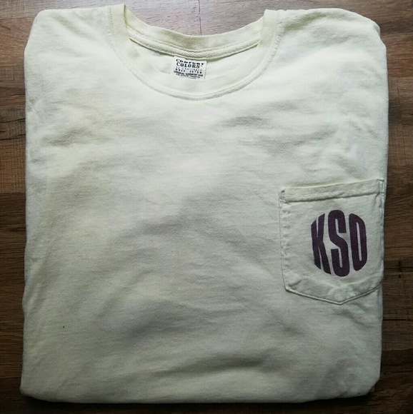 Light yellow Kinnucan's comfort colors tshirt