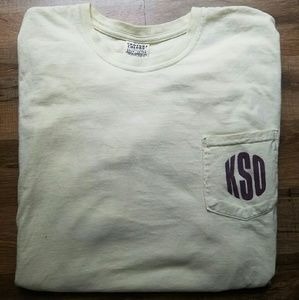 Light yellow Kinnucan's comfort colors tshirt