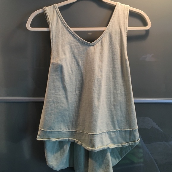 Free people mint green top