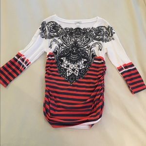 Cache 3/4 length long sleeve shirt