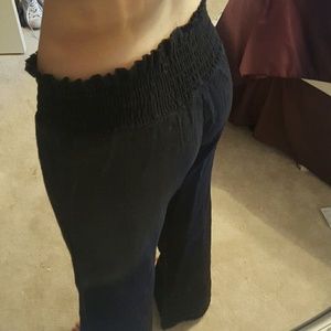 Black linen pants size S/M