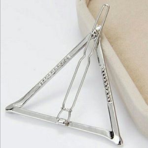 Silver Triangle Hair Pin