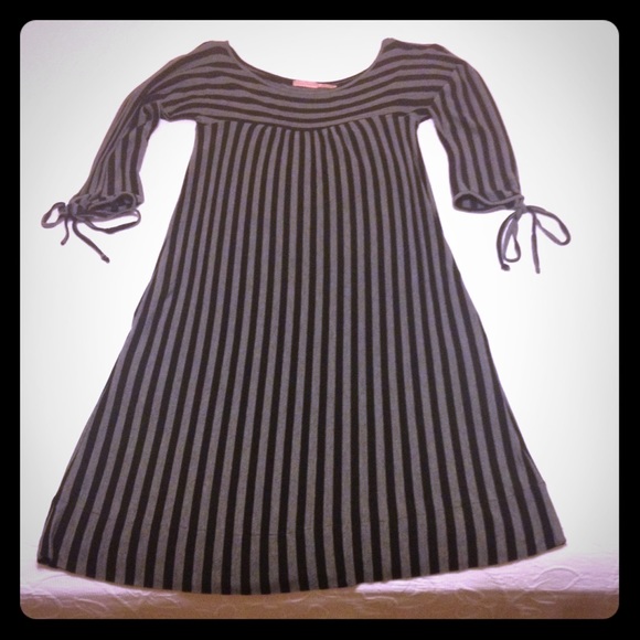 Juicy Couture grey and black striped dress